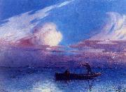 unknow artist Boating at Night in Briere oil painting reproduction